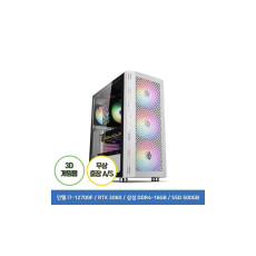 게이밍 조립PC TIMFI9304 코어i7-12700F 16G 500G RTX3060 케이스 화이트 or 블랙 랜덤 발송